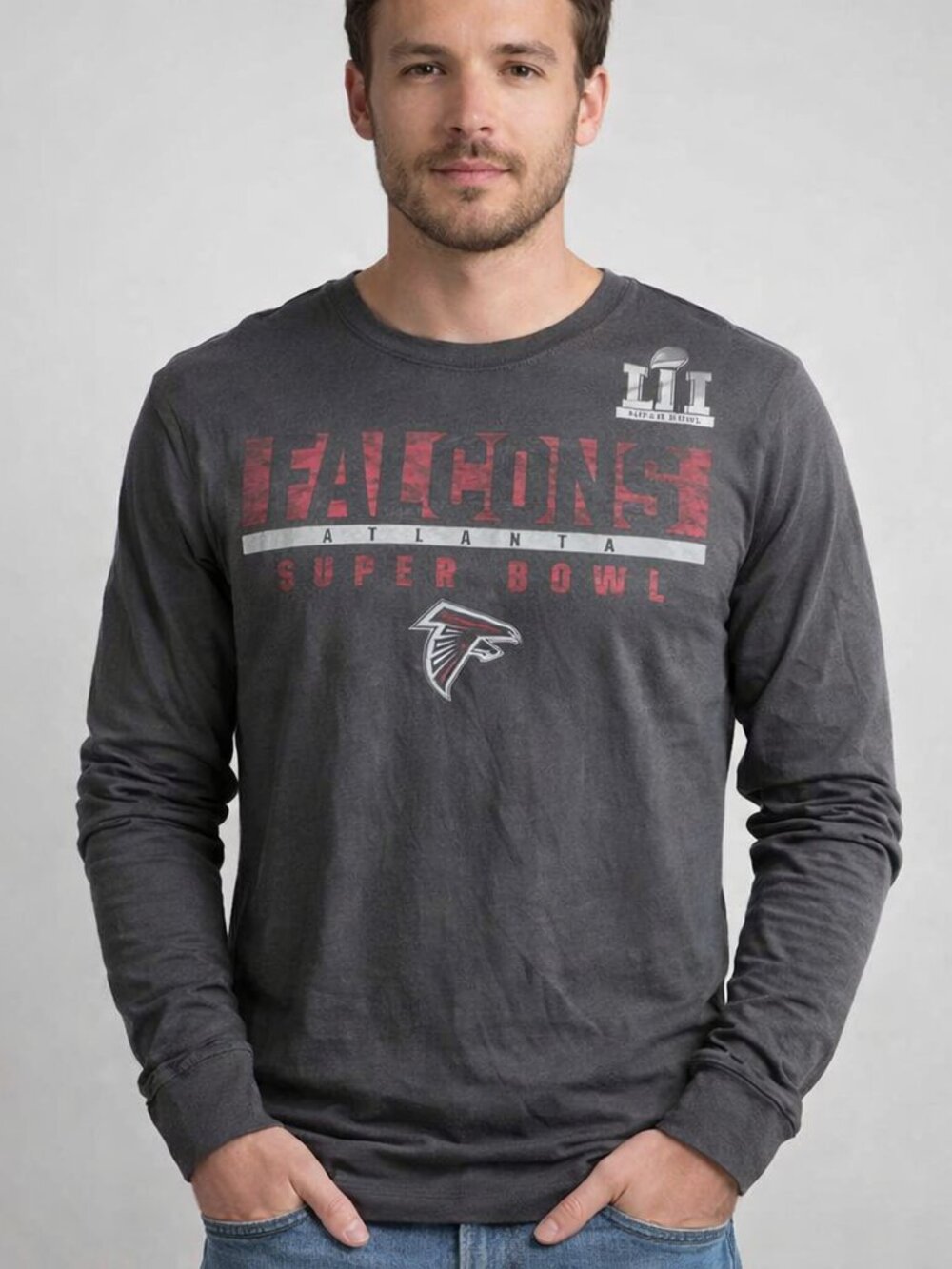 Nike Atlanta Falcons Superbowl LI Long sleeve t shirt Size Small